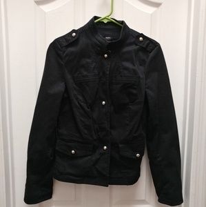 Women's black waist jacket